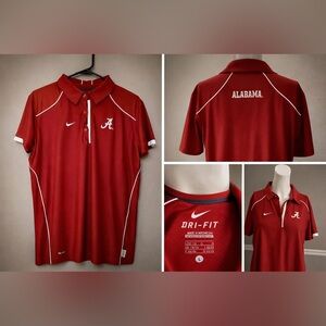 Nike Alabama Crimson Tide Dri-FIT Polo Shirt | Size L